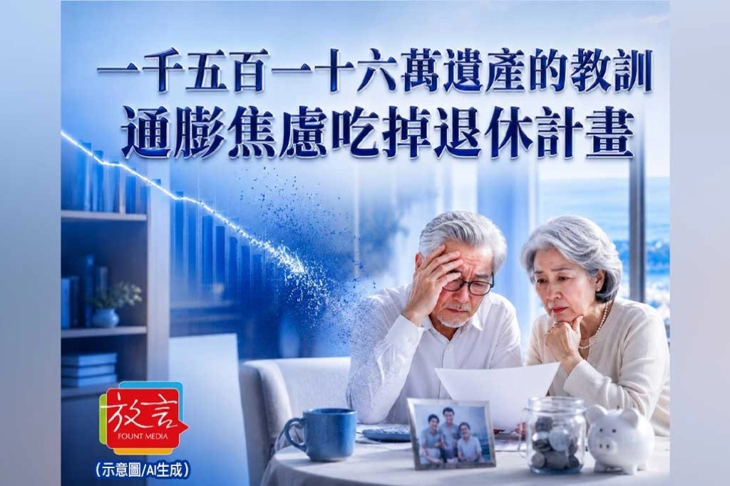 《放．新聞／財經／生活理財》一千五百一十六萬遺產的教訓！通膨焦慮如何吃掉一個退休計畫