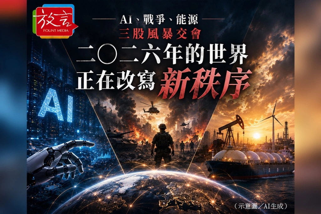 AI、戰爭、能源三股風暴交會　二○二六年的世界正在改寫新秩序