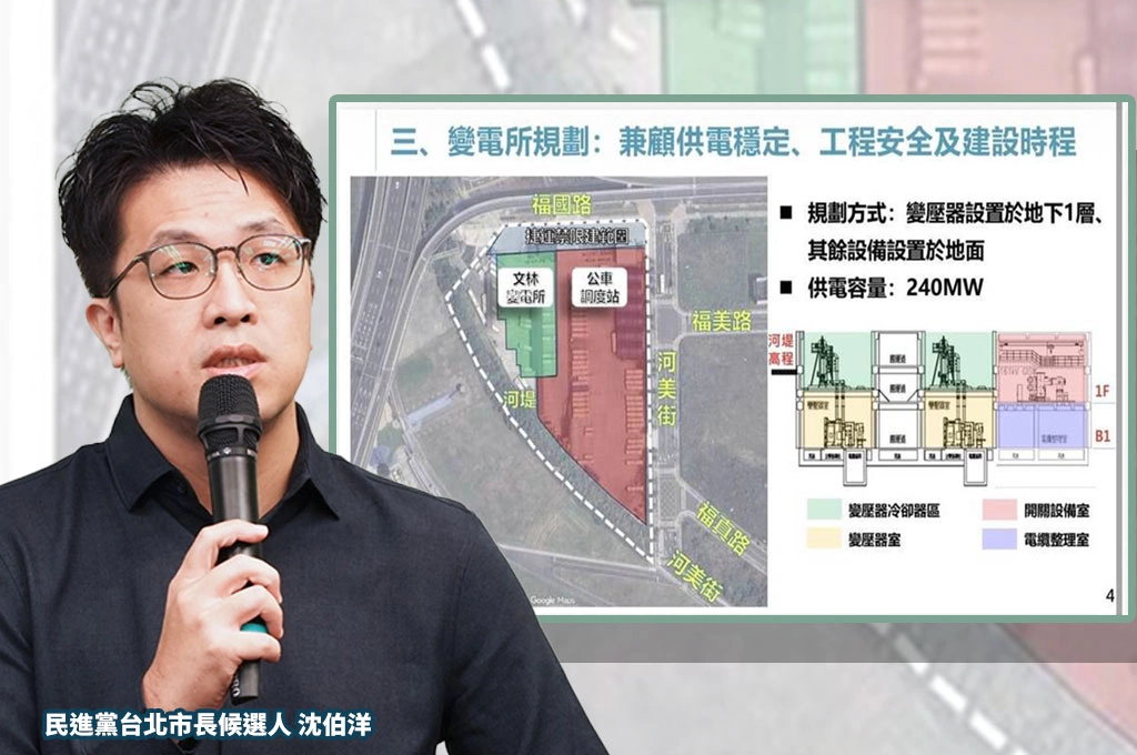 沈伯洋拆黃仁勳「Maybe說」：發電不是問題、供電才是問題　北市變電所拖一年才該擔心
