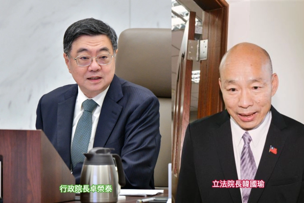 韓國瑜因總預算怒嗆傅崐萁...卓榮泰喊話與韓共同捍衛憲政秩序：不讓行政工作被延誤