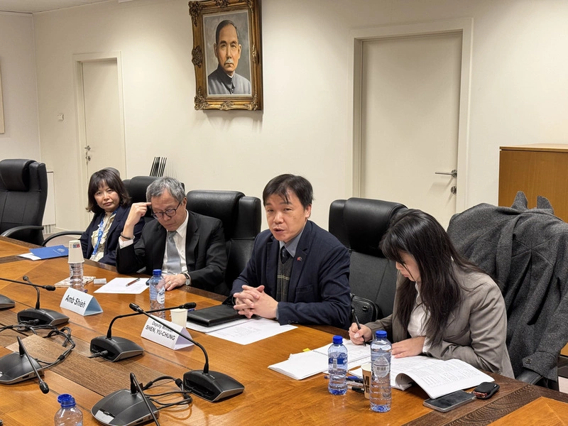 沈有忠率團訪問布魯塞爾　分享台灣經驗