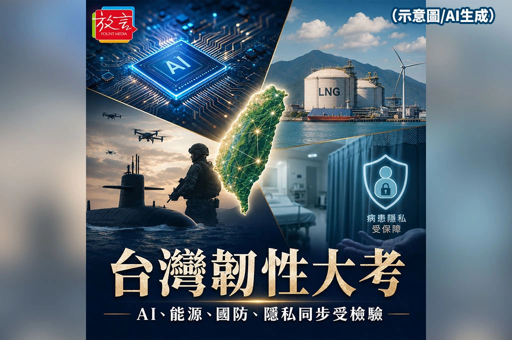 《放. 新聞／台灣要聞／綜合觀察》台灣6月2日要聞綜合觀察：AI、能源、國防、醫療隱私同日拉警報　真正考驗是國家韌性
