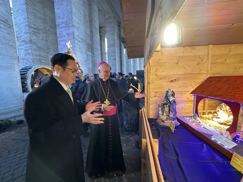 梵蒂岡百大馬槽展　駐教廷大使賀忠義展示台灣作品