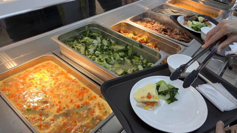 台鋼雄鷹訓練基地首日菜色