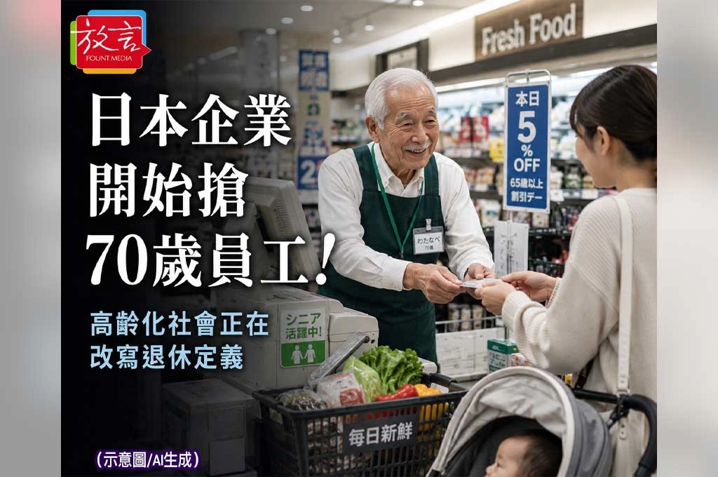 《放. 新聞／世界要聞／日本》日本企業開始搶70歲員工！高齡化社會正在改寫退休定義