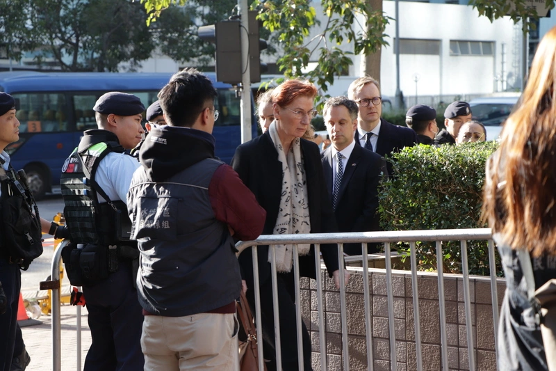 外國駐港領事旁聽黎智英國安法案