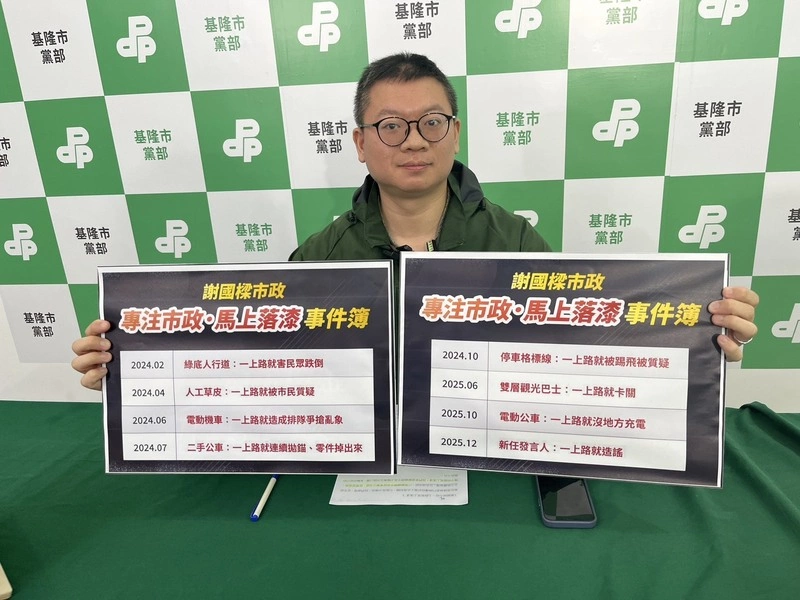 基隆新門牌頻掉落遭批「落漆」 謝國樑：暫緩更換