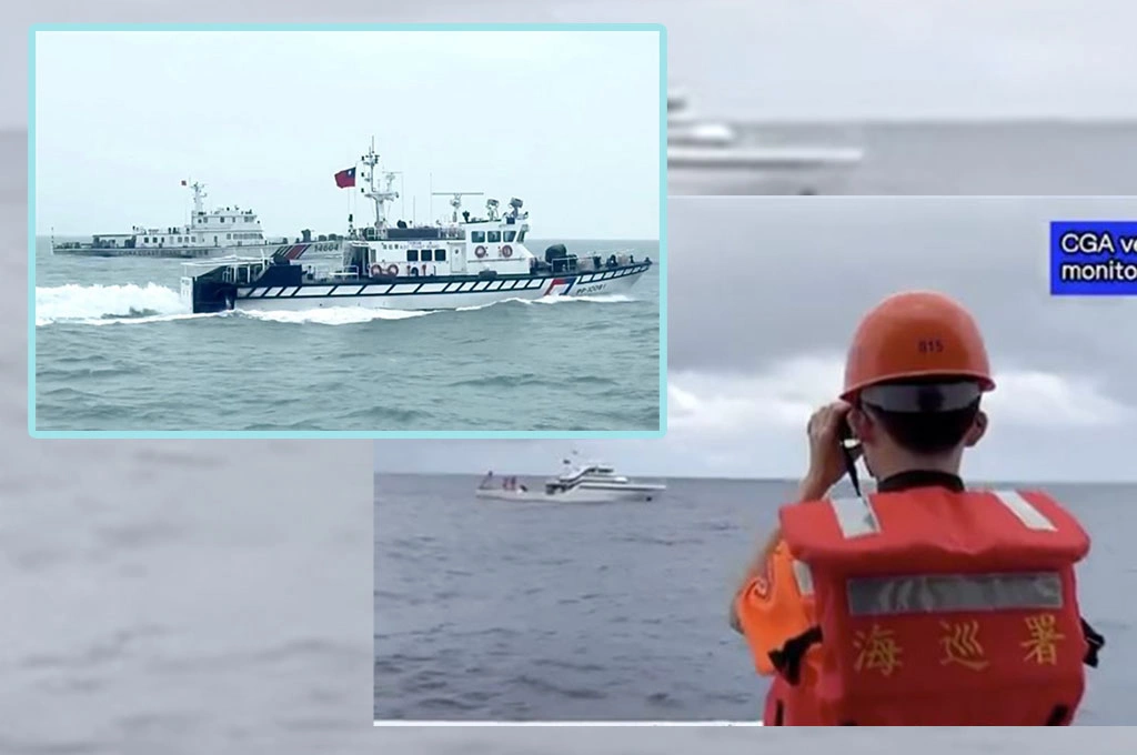 中國海警船在限制水域外也敢喊「執法」!北京硬把台灣東部外海包裝成巡查場 海巡署拆穿認知戰