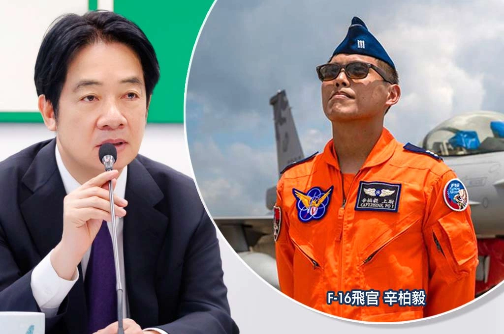 F-16飛官辛柏毅失聯...賴清德中執會請不分朝野、國人一起集氣：為辛上尉祈福平安歸來