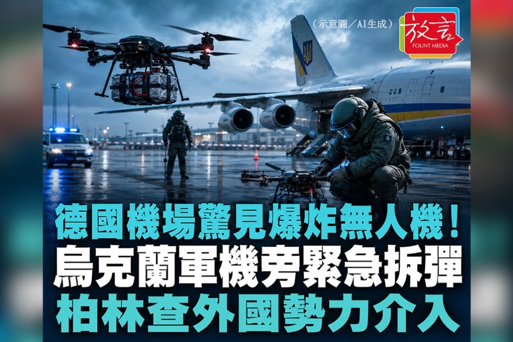 德國機場驚見爆炸無人機！烏克蘭軍機旁緊急拆彈　柏林查外國勢力介入