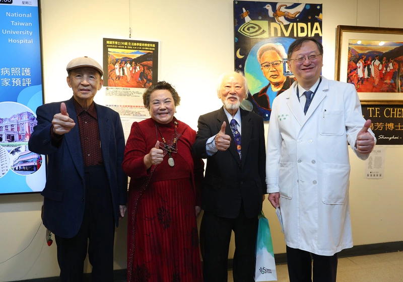 90歲畫家陳錦芳特展  逾80幅作品台大醫院展出