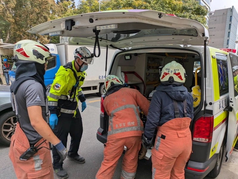 新竹科學園區1處工地鷹架倒塌