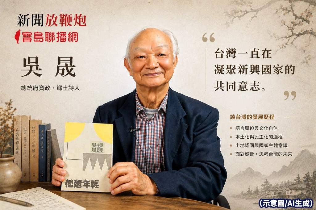 吳晟談台灣主體意識：「台灣一直在凝聚新興國家的共同意志」