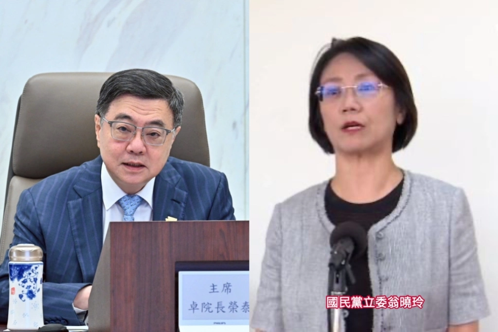 翁曉玲凍結卓榮泰薪水稱「副署就解凍」...政院反擊：違憲法案不予副署是捍衛憲政秩序義務！