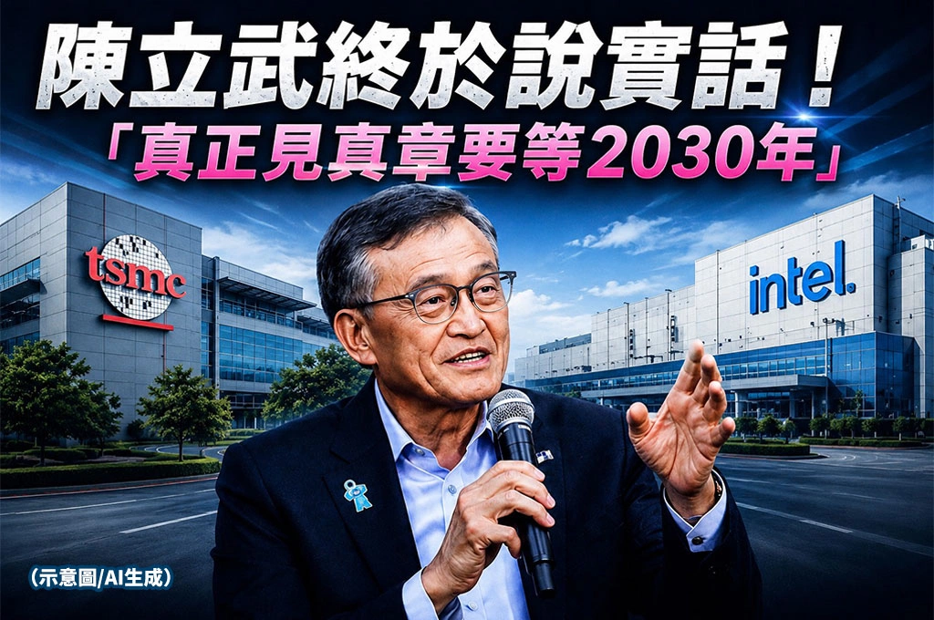 追平台積電這條路沒那麼快！陳立武終於坦白說了實話：「真正見真章要等2030年」