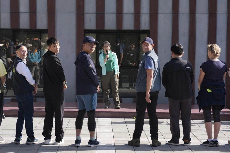 蕭美琴在觀音山出席環保健行活動（1）