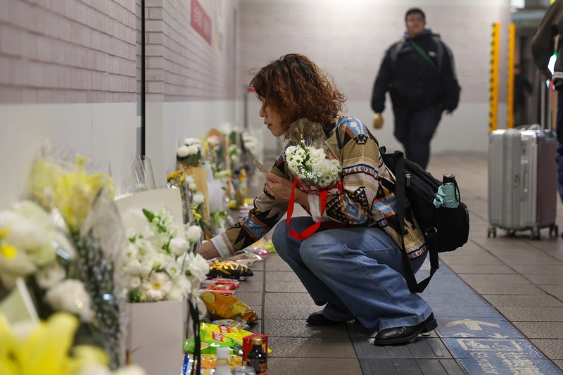張文隨機攻擊案　民眾獻花悼念
