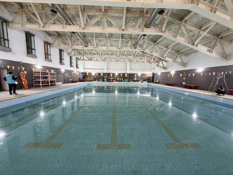 新港藝術高中游泳池漏水閒置2年