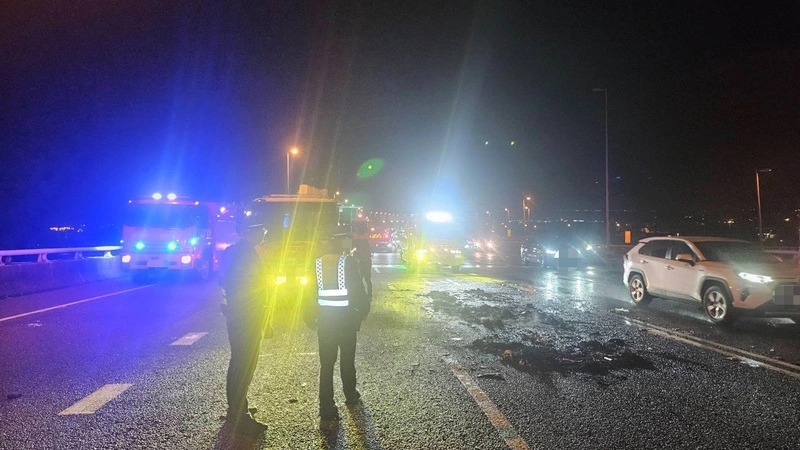 國3霧峰段5車追撞　車流回堵3公里