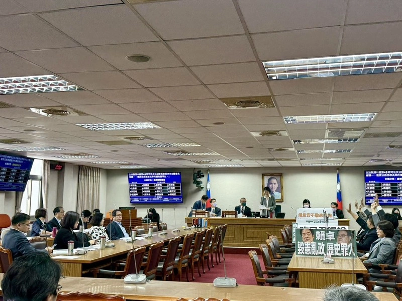 財劃法不副署爭議　立院司法委員會通過兩譴責案