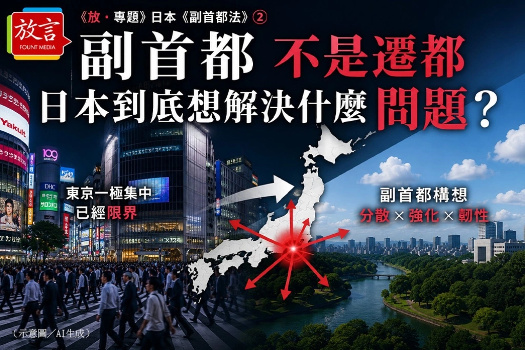 副首都不是遷都　日本到底想解決什麼問題？
