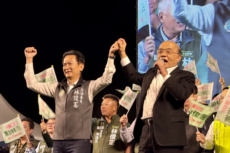 民進黨台南市長初選倒數　林俊憲舉辦大型造勢