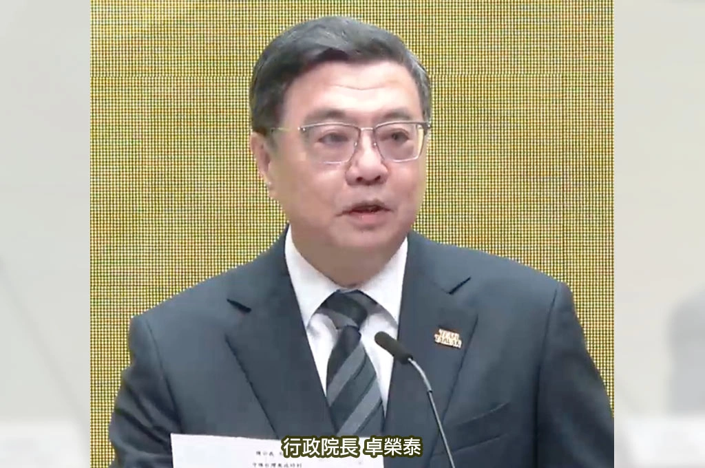 直球對決喊話立法院提不信任案倒閣！卓榮泰嚴正宣布「不副署」決策！抨擊藍白在立法院一院獨大、立法獨裁