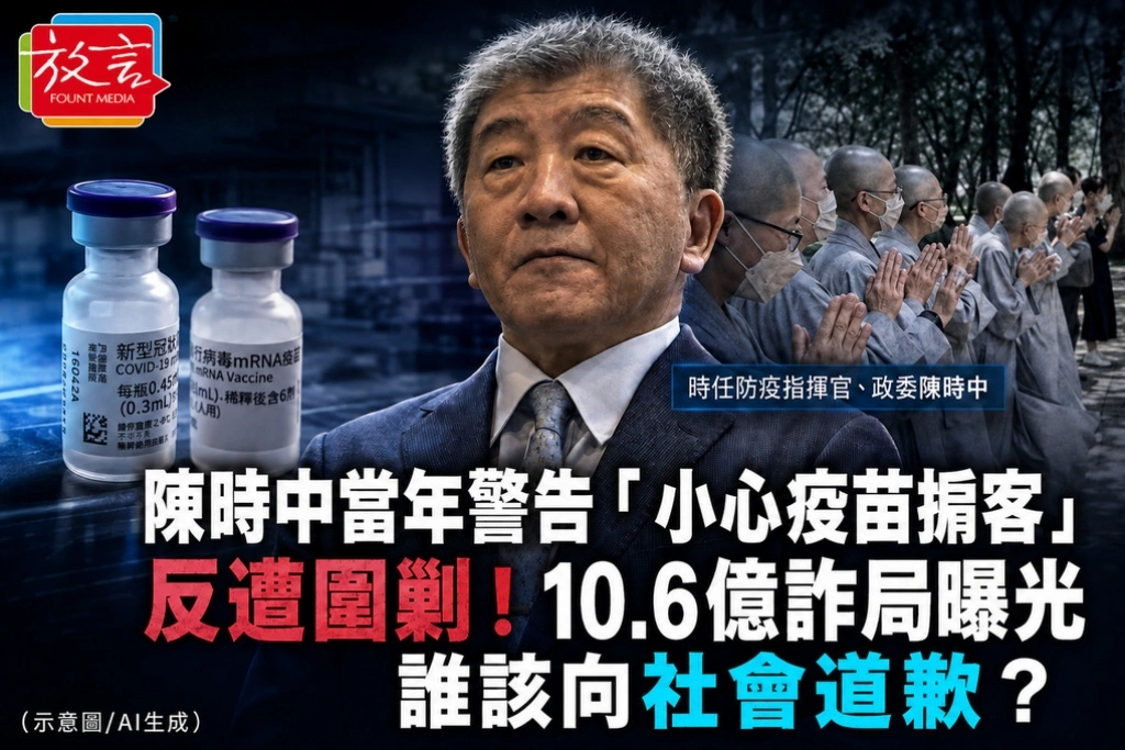 陳時中當年警告「小心疫苗掮客」反遭圍剿！10.6億詐局曝光　誰該向社會道歉？