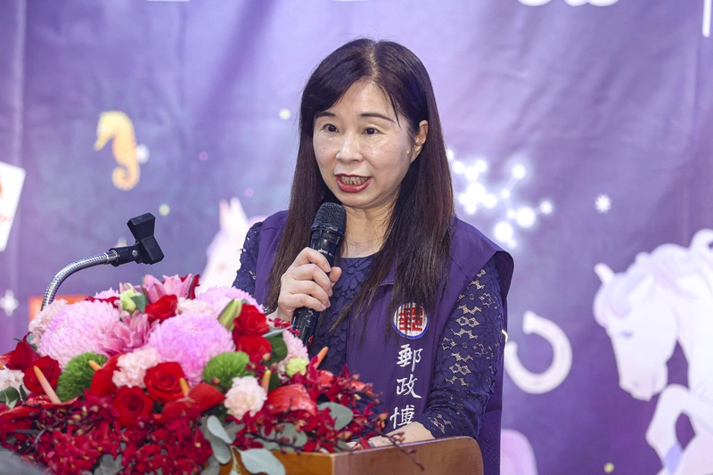 連千惠出席馬年生肖郵票特展