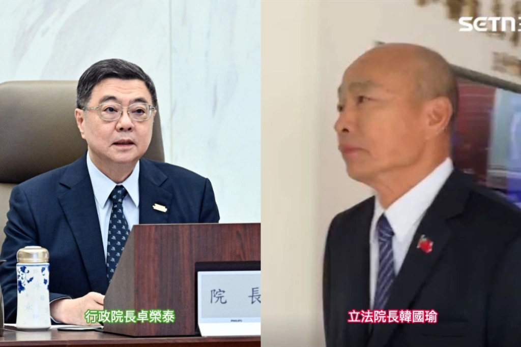韓國瑜批執政權大不過憲法？卓榮泰反嗆「不副署權力來自憲法」：政院讓違憲法案不能實現是護國責任