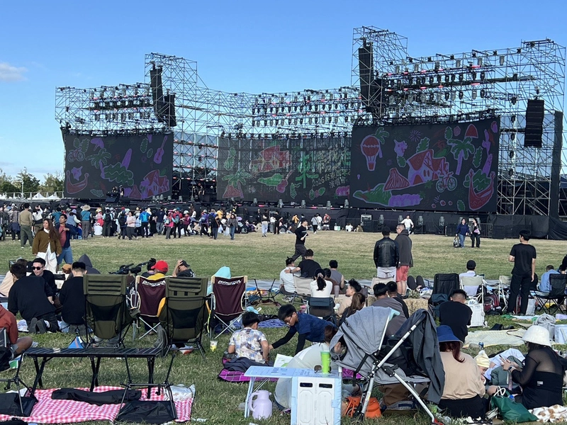 台東跨年晚會午後已現人潮