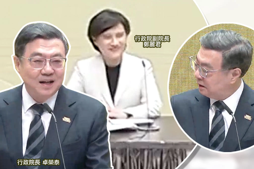 傳新年前「卓下鄭上」?卓榮泰看一眼鄭麗君笑回:上星期已經拜託她代替我主持院會了