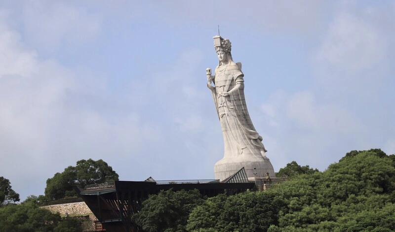 馬祖媽祖巨神像船型平台整修完工　重新開放
