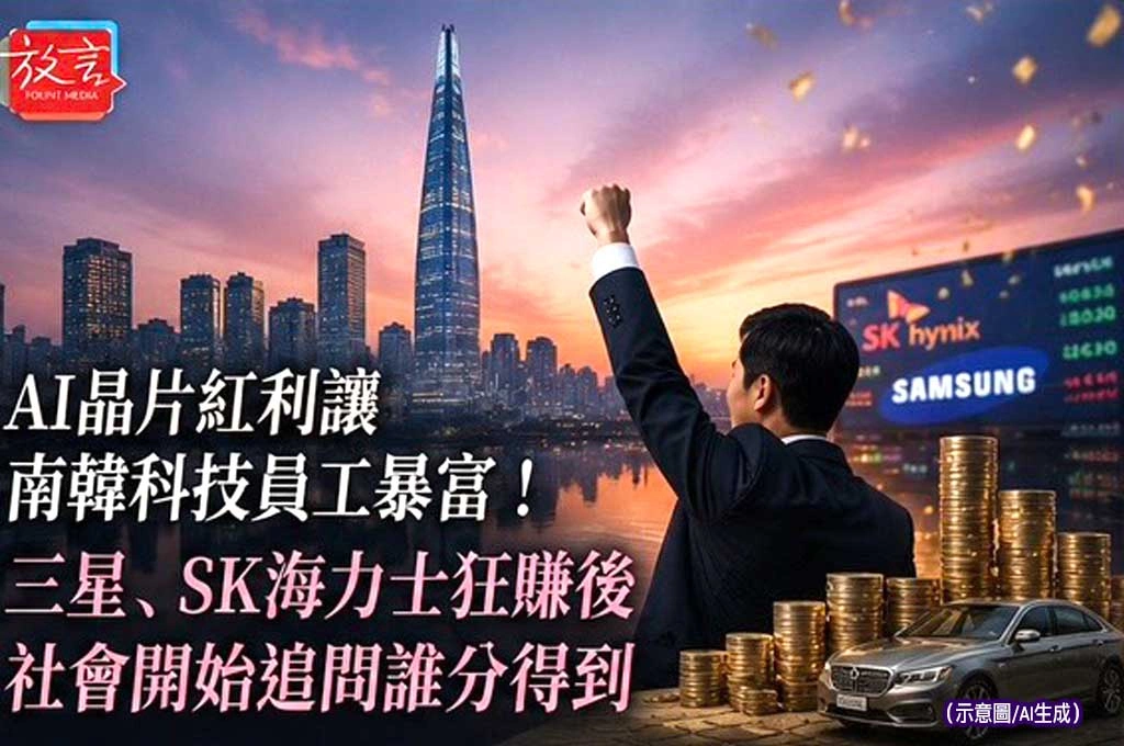 AI晶片紅利讓南韓科技員工暴富！三星、SK海力士狂賺後，社會開始追問誰分得到