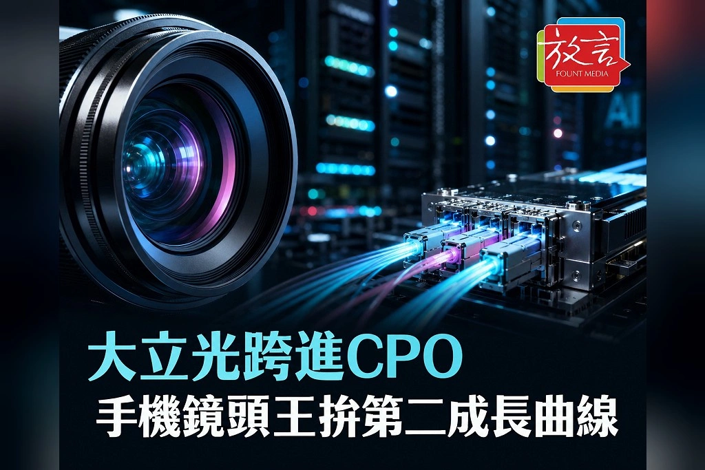 大立光不只等iPhone 18!7月EPS 13.94元 市場真正押注CPO成「手機鏡頭王」第二成長曲線