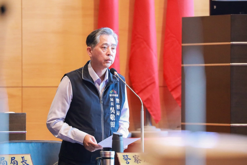 台中泳池槍擊未遂案遭疑蓋牌　吳敬田答詢澄清