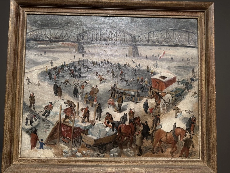 捷克伏爾塔瓦河特展　冬季河上嬉戲