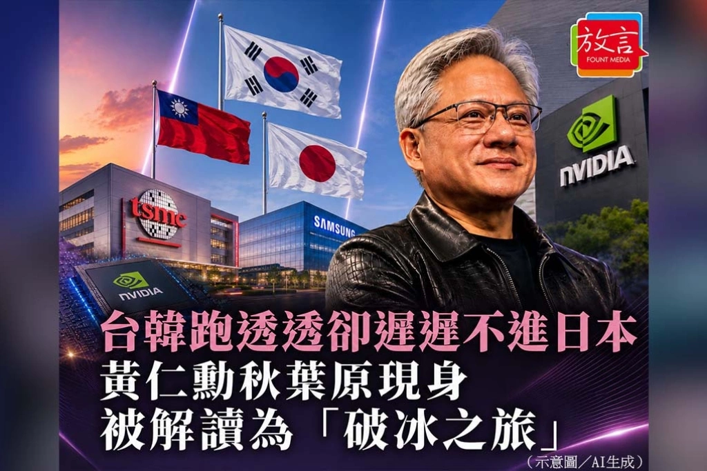台韓跑透透卻遲遲不進日本　黃仁勳秋葉原現身被解讀為「破冰之旅」