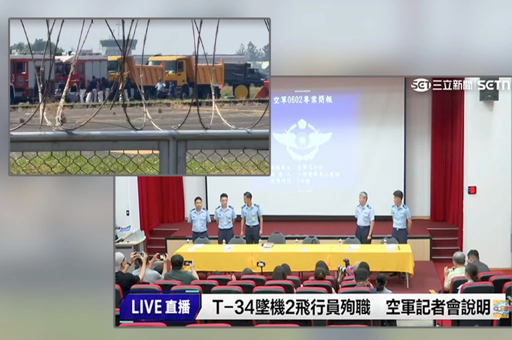 教練機墜毀釀2死、飛官曾稱駕駛T-34「如玩命」　空軍回應：純屬個人意見