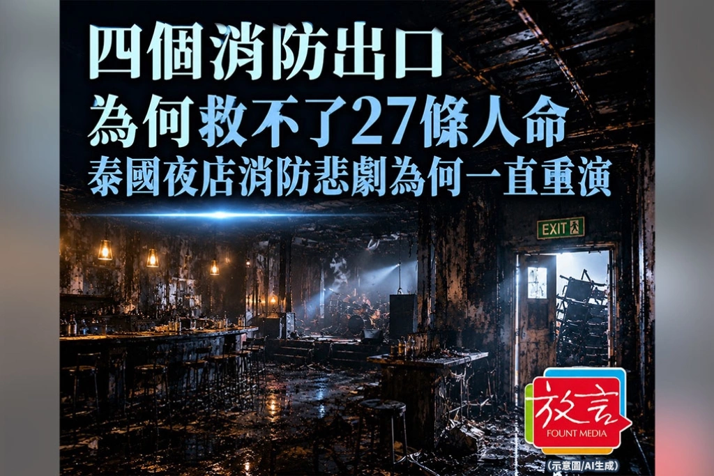 《放．新聞／泰國》四個消防出口為何救不了27條人命　曼谷酒吧平面配置還原逃生失敗關鍵