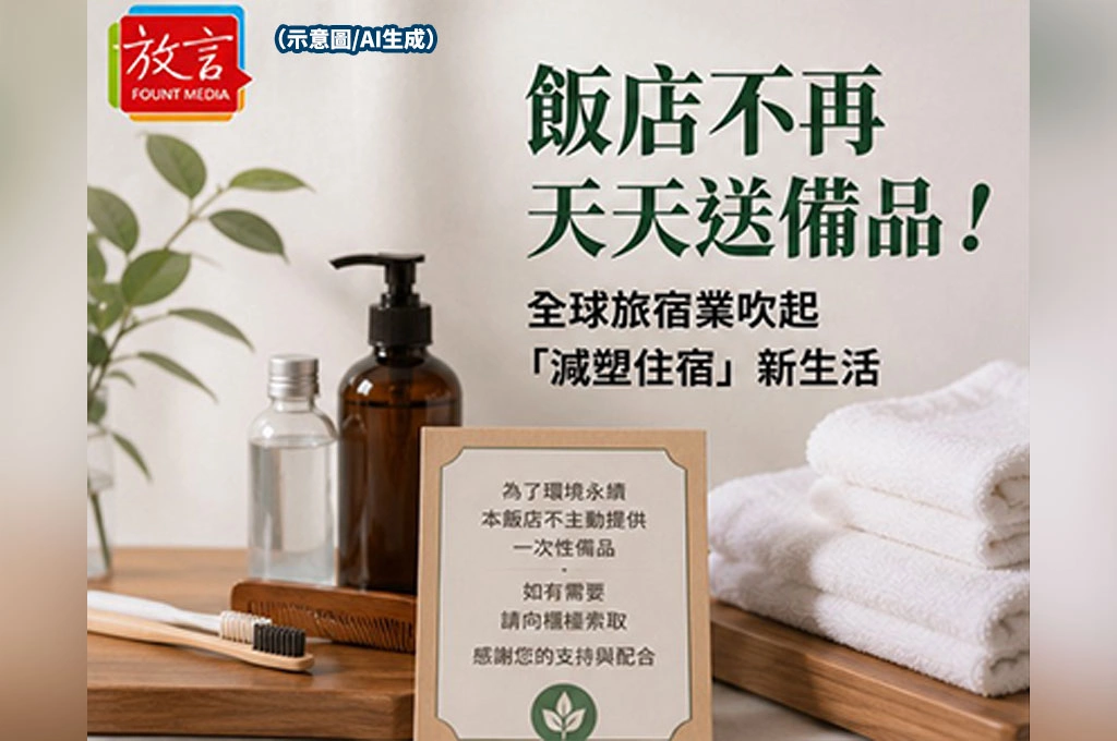 飯店不再天天送備品！全球旅宿吹起「減塑住宿」新生活　你準備好了嗎？