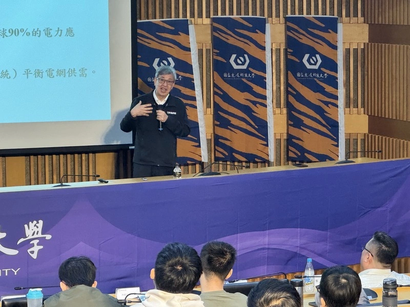 陳建仁虎尾科大演說　談氣候變遷與永續韌性