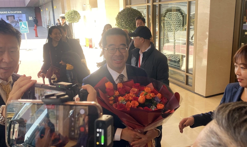 率團抵達北京  蕭旭岑：要重啟國共溝通平台