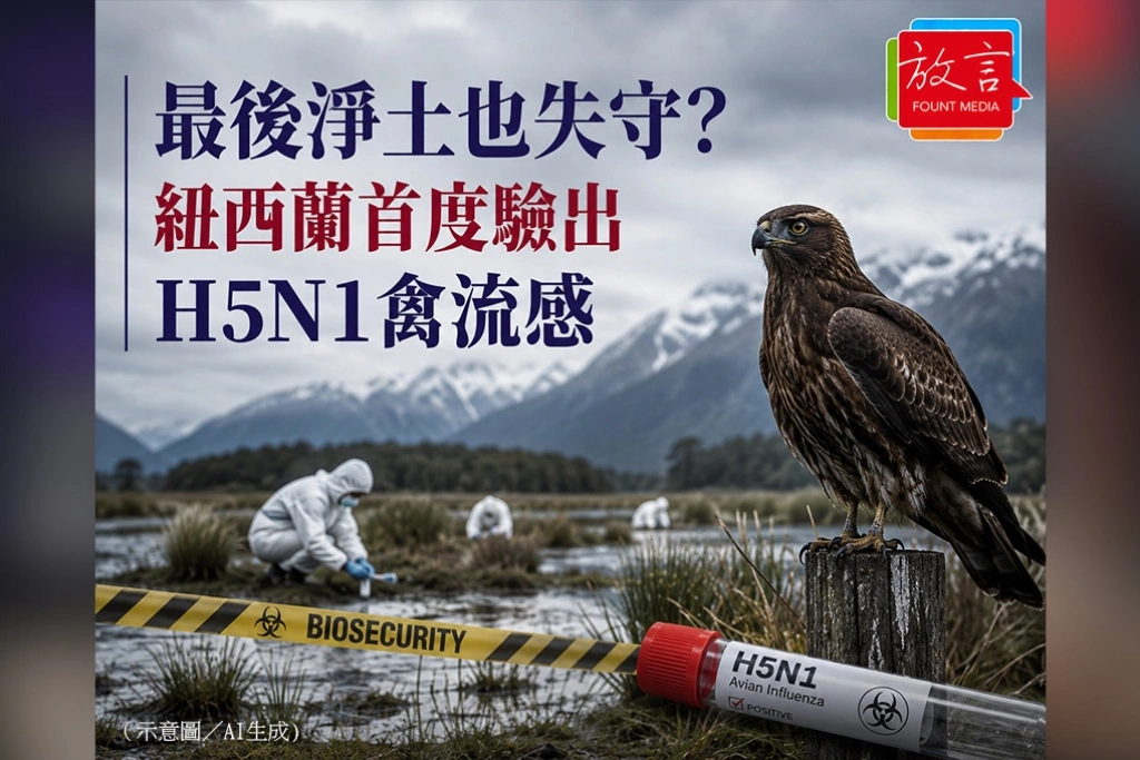 最後淨土也失守？紐西蘭首度在原生鳥類驗出H5N1