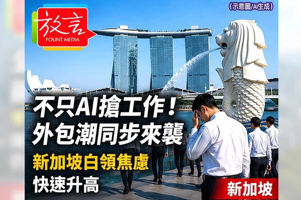 《放. 新聞/世界要聞/新加坡》不只AI搶工作!外包潮同步來襲 新加坡白領焦慮快速升高