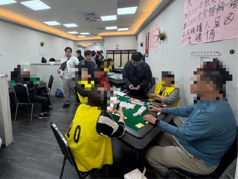 新北警連破2賭場　棋牌社涉籌碼換現金19人遭法辦