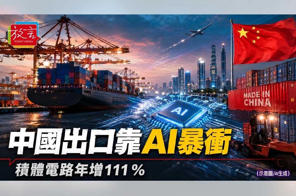 中國出口靠AI暴衝！積體電路年增111%　美中科技戰從晶片禁令打到全球訂單