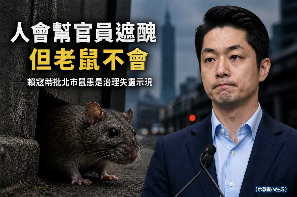 賴寇蒂批北市鼠患是「治理失靈示現」　直言：人會幫官員遮醜，但老鼠不會