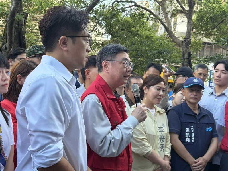 與蔣萬安分頭視察抽水站　卓榮泰：確保正常運作