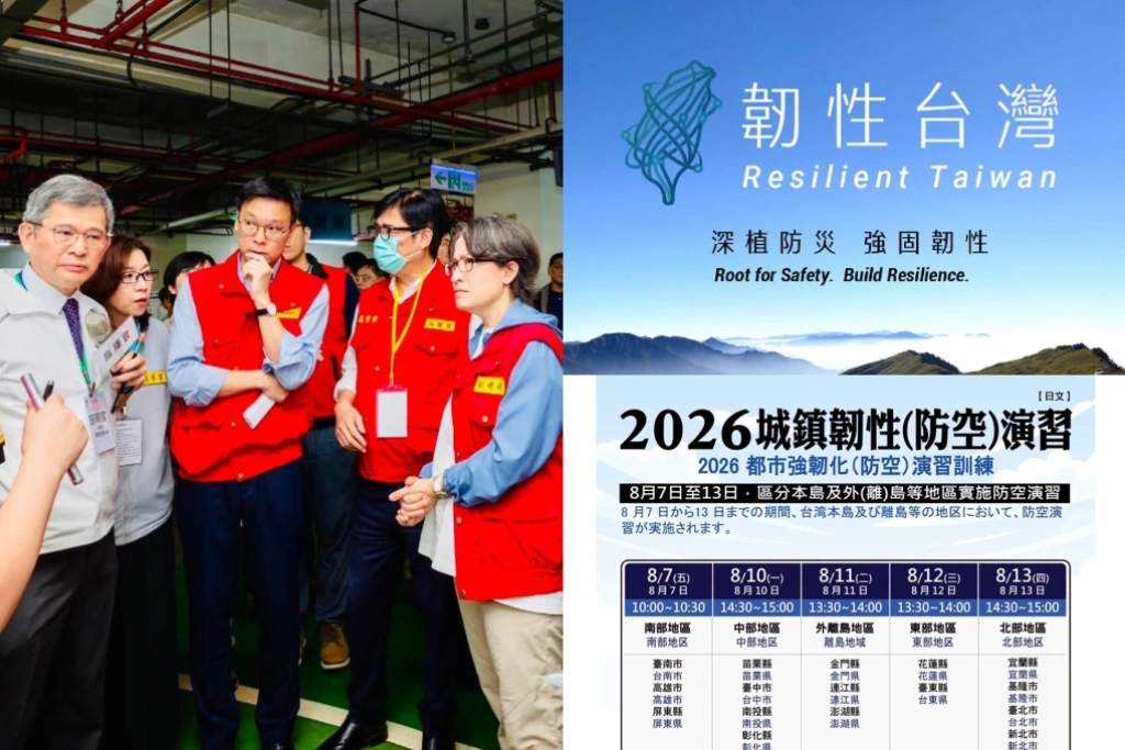 從防空避難到通訊降速「美日歐等國分享台灣韌性演習資訊」！國安人士：讓民眾熟悉備援重要性